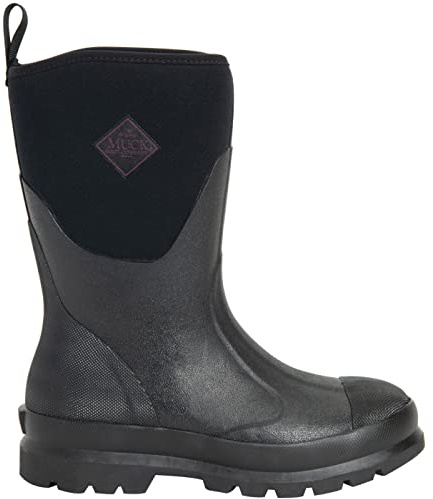 MUCK Women's Chore Classic Mid Boot, Black, Size 9(M)