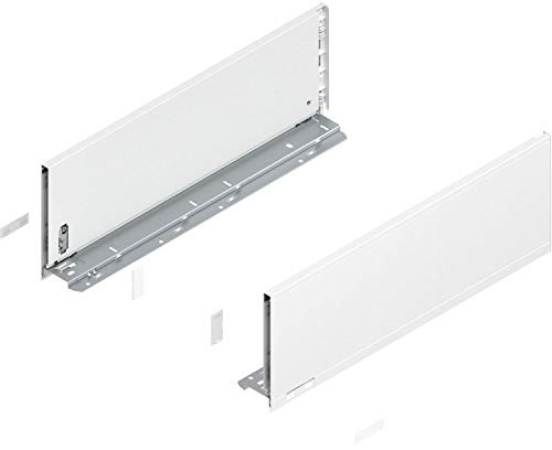 Blum Legrabox pure H C Schubladenschienen Set | 1 Paar, 40kg 500mm | Tip On Vollauszug, seidenweiß
