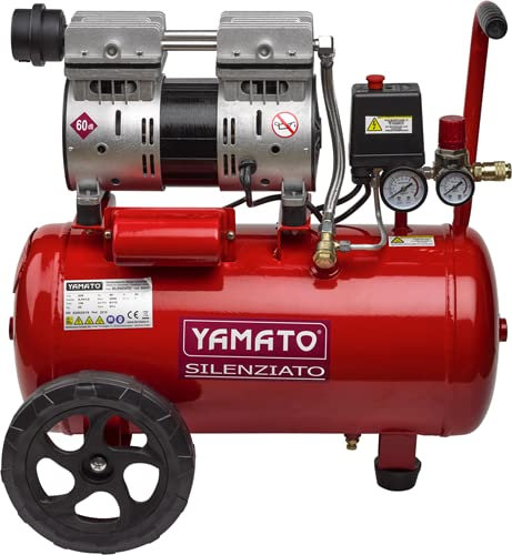 COMPRESSORE OILLESS 24LT 1HP SILENZIATO YAMATO