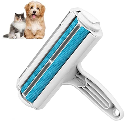 DIVCHI Reusable Pet Hair Remover Roller for Dogs Cats, Animal Hair Removal Brush Easy to Clean the Pet Fur from Sofa Carpet, Furniture, Rugs, Clothes and bedding, Laundry