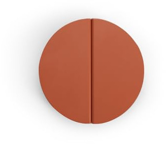 Evionlin Maniglie a semicerchio per cassetti, arancioni, 6,3 cm, 2 pezzi, in ottone spazzolato a mezza luna, con viti, per credenze da cucina, camera da letto, mobili e ante