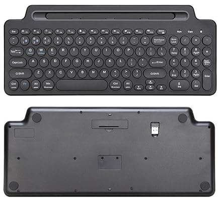 LiLiTok Clavier TV sans fil 2,4 G Bluetooth pour Smart TV Box/iOS/Android ordinateur portable PC Clavier (sans pavé tactile)