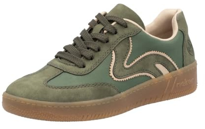 Rieker Baskets M5512 pour Femme, Vert, 38 EU