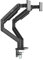 MSI MAG MT201D - Premium Heavy Duty Dual Monitor Stand Arms, 17-45 Support, VESA Compatible, Adjustable Spring Mount, 44 lbs per Screen, Clamp & Grommet, Quick Release Plate - Black