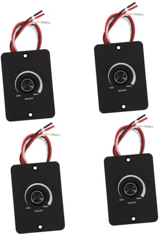 iplusmile 4pezzi Interruttore Led Dimmerabile Per Camper e Veicoli Precisa Della Luminosità Con Design Manopola Adatto Per Illuminazione Marinara e Automobilistica