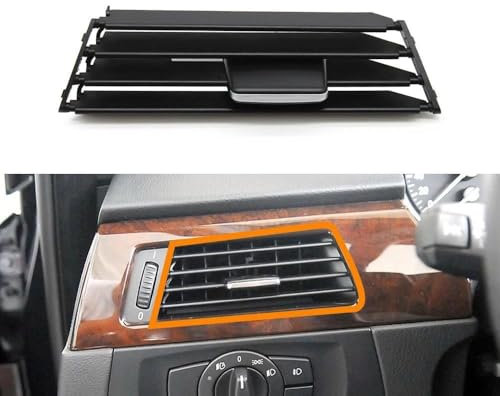 NOCHE Grille d'aération Voiture Grille De Ventilation De Climatisation Avant pour Tableau De Bord pour BMW Série 3 E90 E91 E92 E93 2005 2006 2008 2009 2010 2012 Grille Sortie Climatisation(La Gauche)