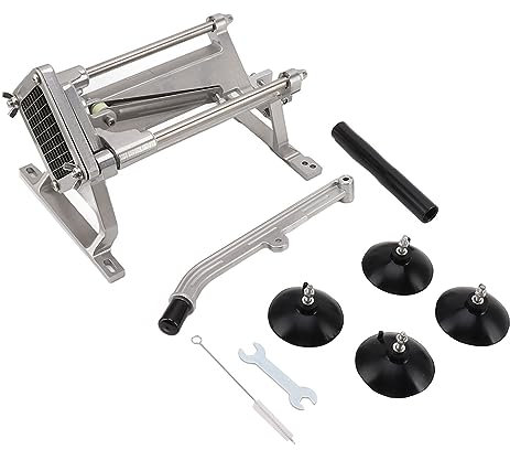 Sunicon Tagliapasta per patatine fritte, Tagliapatate Manuale Professionale in Acciaio Inossidabile Tagliapasta per Patate Tagliate Lisce Carote Cipolle (13mm)