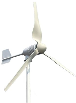 Wind Turbine Generators Kit, 20KW Horizontal Wind Turbine Generator 96V 48V 24V Windmill Strong Power Off Grid Inverter Output For Home Low Starting Speed for Home(Wind Turbine Only,24V_10KW)