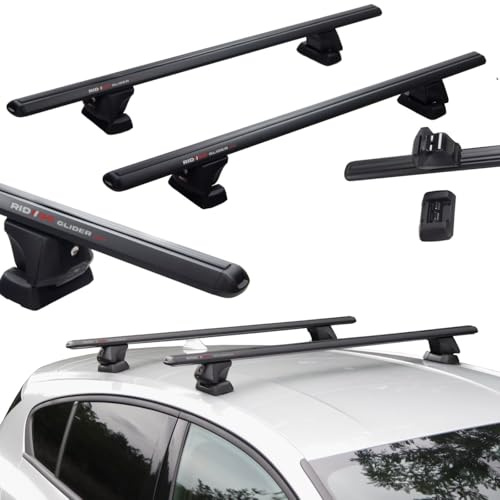 RIDIGO Glider EVO Dachträger für Kia Proceed 3 III CD ab 2020 | Aluminium, 75 kg Tragkraft, fixpunkte, Schwarz