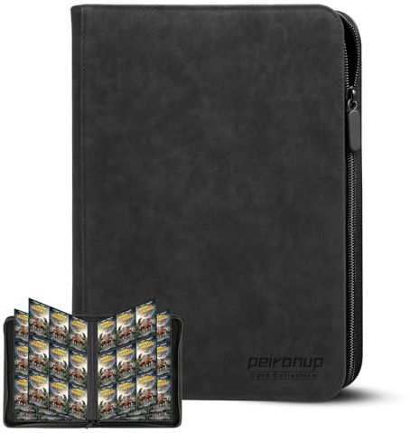 Peiranup Sammelkarten Album 540 Pockets - Karten Sammelalbum Groß | 30 Seite Sammelkarten Ordner Sammelmappe Wasserdichter Ordner für Karte Sammelkarten Mappe 9 Pocket Sammelalbum 30 Seite