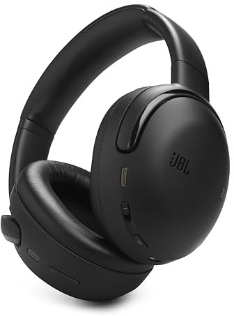 JBL Tour One M3, kabellose Over-Ear Bluetooth Kopfhörer, True Adaptive Noise-Cancelling, 70 Stunden Spielzeit, komfortablel, Spatial 360 Sound mit Kopfhörer-Tracking, USB-C kompatibel, Schwarz