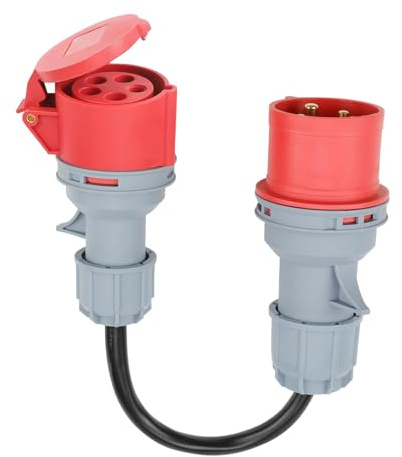 CHRI Starkstrom Adapter CEE Adapter 32A auf 16A CEE Starkstromkabel | 5G2,5mm² 16A 415V, 5-polig, IP44, für Camping, Wohnwagen, Baustelle und Werkstatt