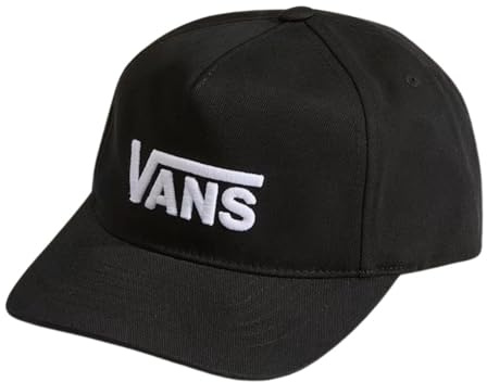 Vans Drop V logo snapback, svart, en storlek, Svart, one size