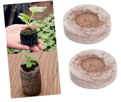 KONTONTY 20 Pezzi Torba Compressed Peat per Avviamento Piante Nutrienti per e Trapianto per Giardinaggio e Coltivazione Domestica