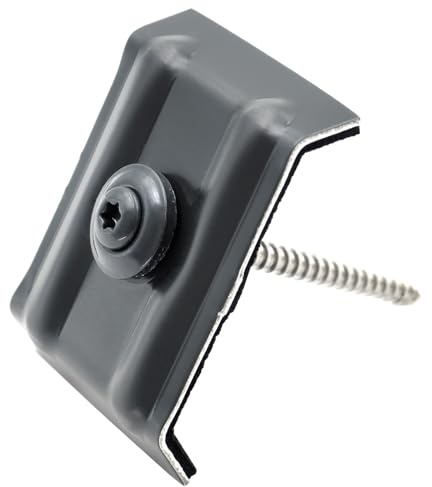 100 Stück Kalotten 35/207 Trapez + Spenglerschrauben 4,5 x 20mm in RAL 7016 | Mit EPDM Dichtscheibe 15mm Anthrazit Grau / RAL 7016