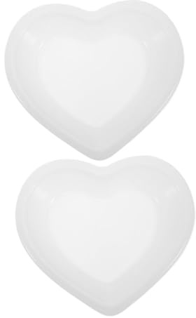 DOITOOL 2 Stück Teiliges Herzform Silikonform Präzise Gießform für Epoxidharz Schmuckschalen Langlebige Praktische Form für DIY Bastelprojekte und Ordentliche Schmuckaufbewahrung zu Hause