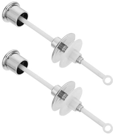 Hemobllo Kit di Scarico del Water a Pulsante 2 Pezzi Pulsante di Ricambio per Wc in Plastica Compatibile Modelli Tradizionali Controllo Efficiente dello Scarico Sostituzione Semplice