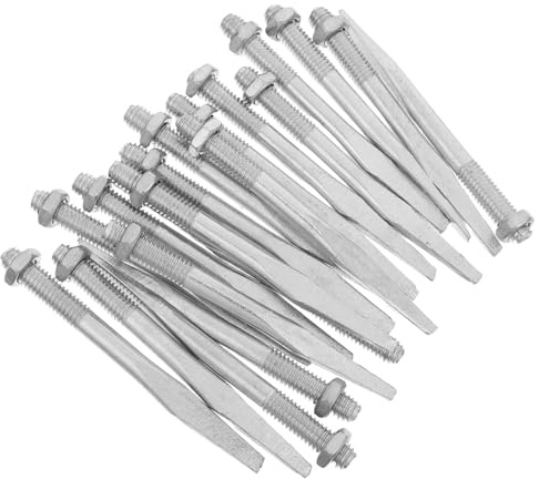 WATIIFUFU Chiodi di Fissaggio per Tubi Metallici M8 X 10 CM 20 Pezzi Elementi di Fissaggio per Impieghi Gravosi Chiodi da Muro in Ferro per Installazione Tubi Industriali e Residenziali