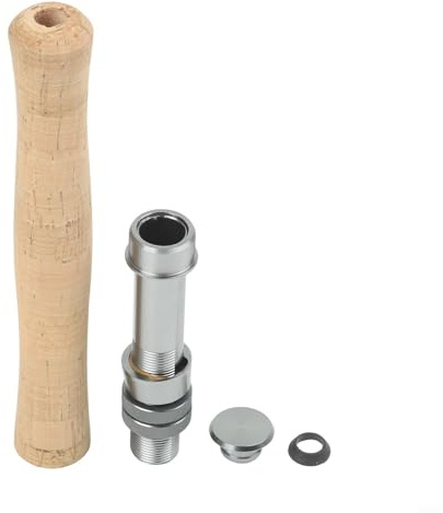 Mango de caña de pescar hecho de corcho natural con asiento de carrete a juego para construir o reparar cañas de mosca (2#)