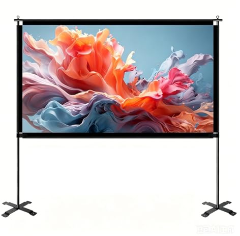 60-120 Tum 16:9 4K 1080P HD-projektionsduk Med Stativ, Bärbar For Hem, Kontor, Trädgård, Biograf Och Bio(120 inch)