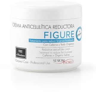 Sesiomworld Crema Anticelulítica Reductora Figure Cafeína sin Parabenos, 500 ml 1 Unidad