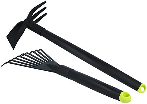 COM-FOUR® 2 pièces Ensemble d'outils de Jardinage de qualité supérieure | accessoires idéaux pour les travaux de jardinage