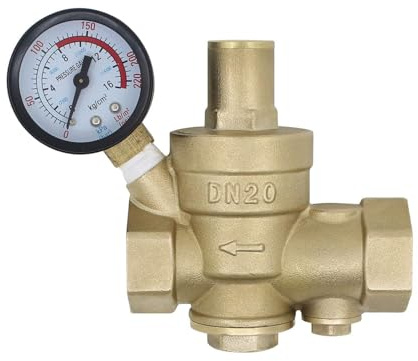 Wasserdruckminderer mit filter austauschbar 1/2 3/4 1 1-1/4 1-1/2 2 zoll - wasserdruckminderer mit manometer (DN32-1-1/4 zoll)