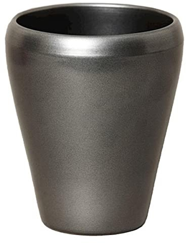 INNA-Glas Keramik Orchideentopf, Ø14cm, 17cm, anthrazit | Blumentopf/Orchideen Übertopf