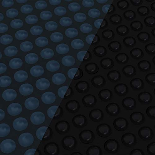 Tidyard Treibende Pool Solarplane Poolabdeckung Solarabdeckung Solarfolie Poolheizung Wärmeplane PE 450x220 cm Schwarz und Blau