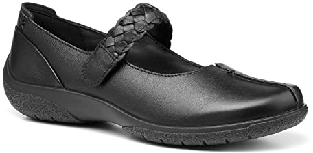 Hotter Women's Shake II Mary Janes Shoes Black Wide 5