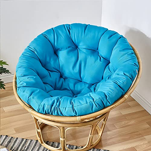OLAMASA Papasansessel Kissen Polster für Gartensesse Wasserdicht Hängesessel Kissen Rund Schaukelstuhlkissen Papasan Ersatzpolster Für Indoor Outdoor (N 130x130cm/51.18x51.18in)