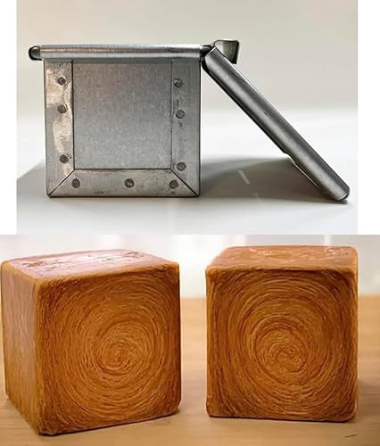 Siccardi Stampo in lamiera alluminata per CROISSANT CUBICO - MINI PANE IN CASSETTA - Cm 8 x 8 x 8 - CONFEZIONE 1 PEZZO - SPEDITO SINGOLARMENTE !