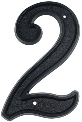 CSSHNL Hausnummer 139 mm großes 3D-Hausnummern-Türhaus-Adressnummern for Hausnummer, digitales Tür-Außenschild, 5,5 Zoll. für Postkasten, Tür, Heim, Adress Nummer