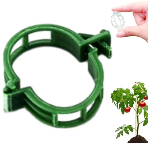 Secured Plastic Plant Clips, Pflanzenclips, Tomaten Klammern, Gesicherter Pflanzen Kunststoff Clip, Tomatenklammern, Pflanzenklammern Klein für Halten Garten Pflanzen Blumen Gemüsefrucht (150, Grün)