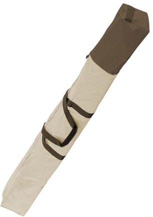 Pleayietoopiatiey Sac de rangement pour parasol de plage, voyage, jardin, camping, sac fourre-tout 126 cm, beige café, 126 x 17 x 17 cm