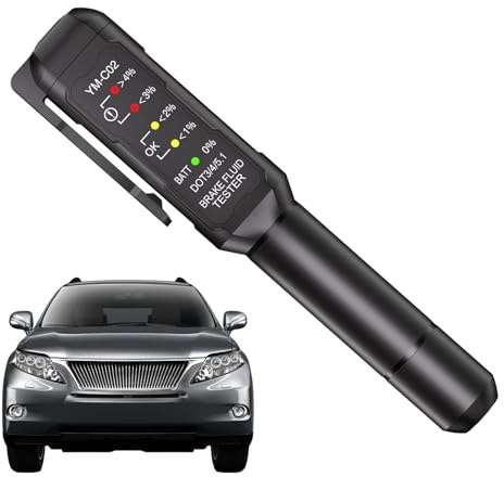 Brake Fluid Tester, High-Sensitivity Brake Tester, Brake Diagnostic Testing Tool, Brake Fluid Check Tool, Oil Moisture Tester, LED Brake Fluid Detector, Brake Content Tester, Fluid Diagnostic Tool