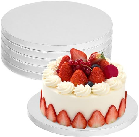 HOMOCONO 6stücke Tortenplatte Aus Pappe Runde Tortenböden Als Tortenboden Und Tortengrundplatte Für Kuchen Torten Und Backwaren