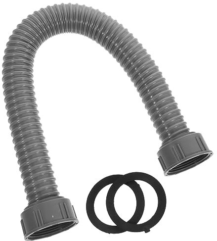 Uonlytech Washing Machine Hoses Plastic Drain Hose 50cm Long Flexible Drain Pipe Sealing Ring for Leak-Proof Professional Design