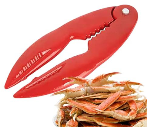 Crab Leg Cracker, Crab Cracker, Stainless Steel Lobster Tongs, Multifunctional Seafood Claws, Cracker Tools for Picnics, Family Dinners and Holidays by the Sea