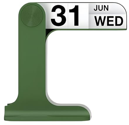ZGantrix Flip Perpetual Calendar, Desk Calendar 2024-2025 For Daily Office Home Decor Desk Ornament Desk Accessories Home Office Decor Monthly Weekly Daily Desktop Perpetual Calendar (Green)
