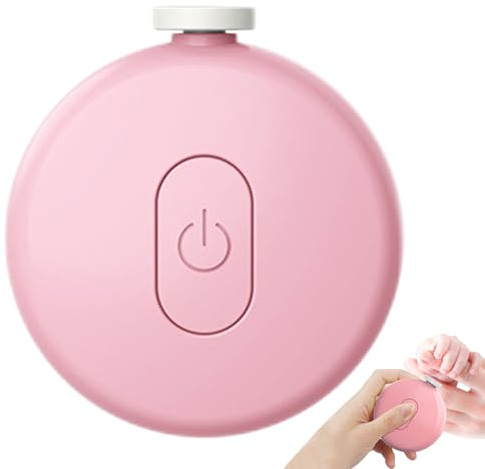 Coupe-ongles pour bébé, lime à ongles électrique, broyeur à ongles, fonctionnement moteur silencieux, fonction lumière LED, têtes de limage douces, parfait pour les bébés, les, les soins, les