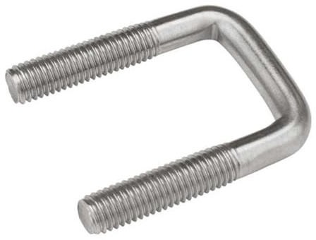 KSeSii 1/2 Stück M6 M8 M10 U-Bolzen aus Edelstahl 304, rechtwinkliger Bolzen, Vierkantschraube, Bolzenclip, Klemmschraube, Rohrclip, Rohrclip, U-Klemme(M10x60x100-1pcs)