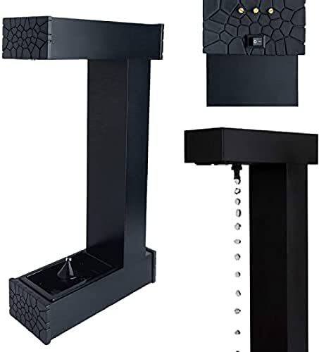 Lampada da tavolo a LED a clessidra galleggiante, fontana antigravità con orologio, lampada da scrivania magnetica decorativa per arredamento unico