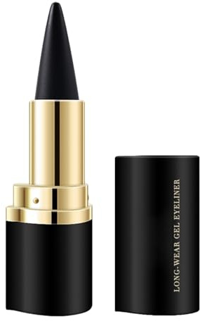Yuemeuy Delineador De Ojos En Gel Negro,Delineador De Ojos Impermeable De Larga Duración - Máquina De Maquillaje Antimanchas Para Trabajo Noche Fiesta Evento Bodas Viajes Diario