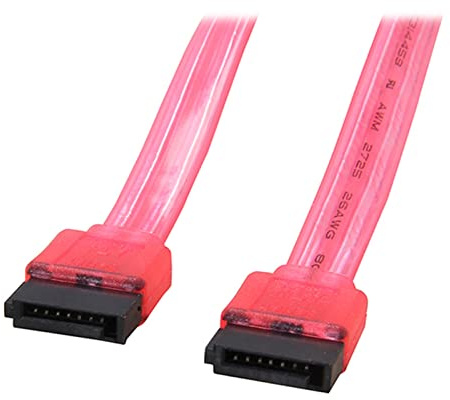 QSBVSO 18 Pollici 6 GB/s SATA3. Seriale Dati ATA. Cavo Compatible with Pc Computer Portatile Sata 3.0 sataiii 6 Gbps. Disco Fisso Disco del Disco Rigido/SSD - Nero(36 Inches,UV Red)