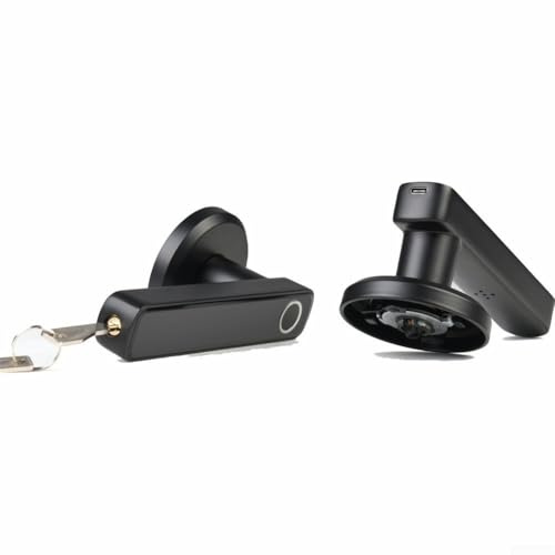 Serratura avanzata dell'impronta digitale di tre punti per le porte interne della camera da letto con riconoscimento a semiconduttore, installazione magnetica della batteria e porta di ricarica di