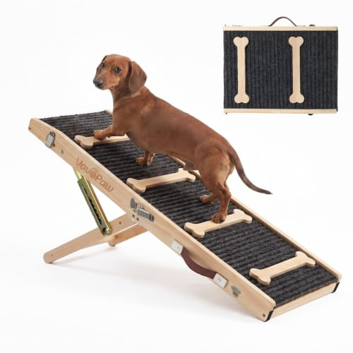VavoPaw Hunderampe für Sofa Couch, Klappbar Rampe für Kleine Hunde bis 15kg