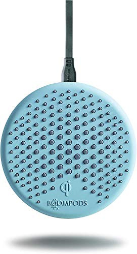Boompods Eclipse Mini Qi Wireless Phone Charger - 15W Fast Qi Charging Pad, Temperature Control & Case-Friendly, Compact Desk Wireless Chargers for Cabable iPhone, Samsung & Smartphones, Ice Blue