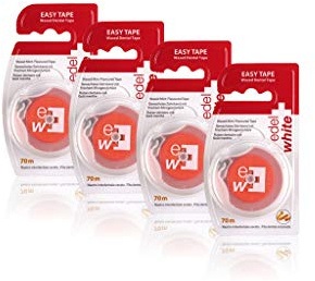 edel+white® Easy Tape - Filo interdentale cerato da 4 pezzi