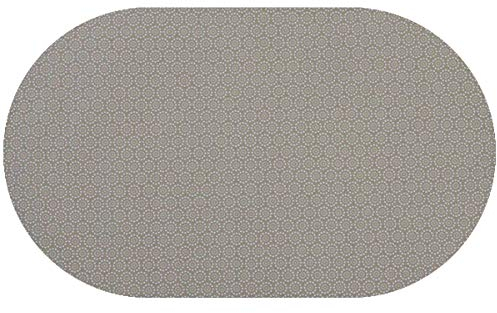 DecoHomeTextil Heimtextilmanufaktur Arabella Gartentischdecke Tischdecke Oval 140 x 190 cm Braun Baumwolltischdecke mit acrylbeschichteter Oberfläche